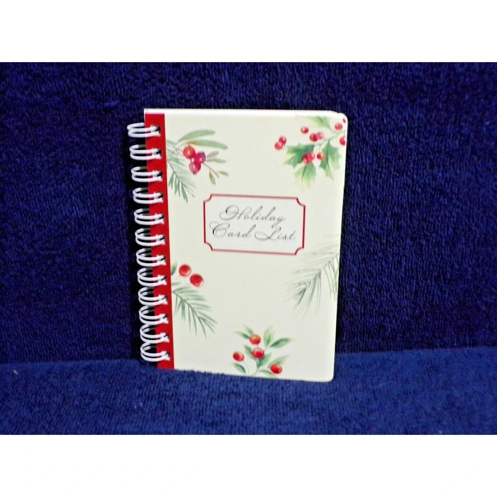 Hallmark Holiday Card List Address Book New Old Stock PX-113-2 80-66 Vintage